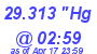 Milwaukee Weather Barometer Low Today