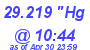 Milwaukee Weather Barometer Low Today