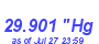 Milwaukee Weather Barometer High Month