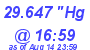 Milwaukee Weather Barometer Low Today