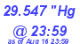 Milwaukee Weather Barometer Low Today