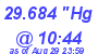 Milwaukee Weather Barometer Low Today