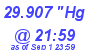 Milwaukee Weather Barometer Low Today