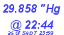 Milwaukee Weather Barometer High Today