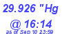 Milwaukee Weather Barometer Low Today