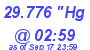 Milwaukee Weather Barometer Low Today