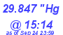 Milwaukee Weather Barometer Low Today