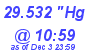 Milwaukee Weather Barometer Low Today