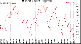 Milwaukee Weather THSW Index<br>Daily High