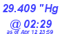 Milwaukee Weather Barometer Low Today