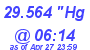 Milwaukee Weather Barometer Low Today